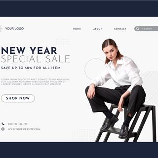 نمونه طراحی سایت لباس زنانه