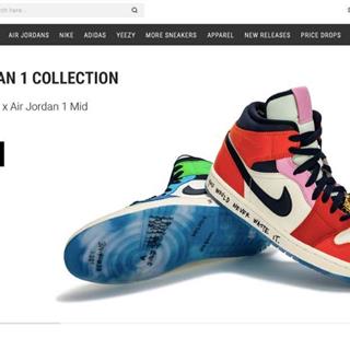 نمونه طراحی سایت کفش فروشی