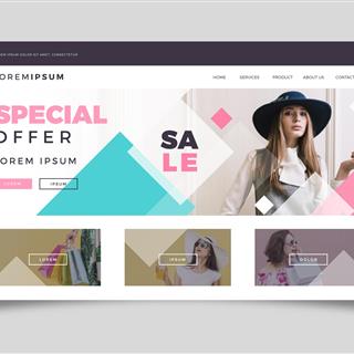 نمونه طراحی سایت لباس زنانه