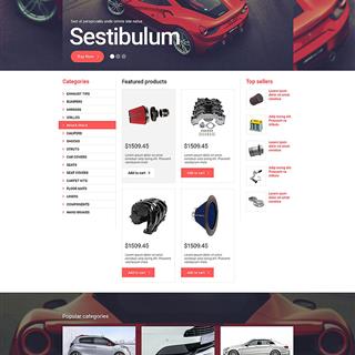 نمونه‌ طراحی سایت  لوازم یدکی خودرو