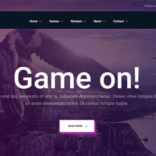 نمونه طراحی سایت بازی