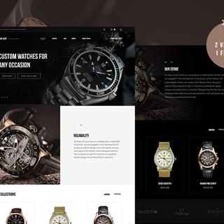 نمونه طراحی سایت ساعت فروشی