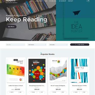 نمونه طراحی سایت کتاب فروشی