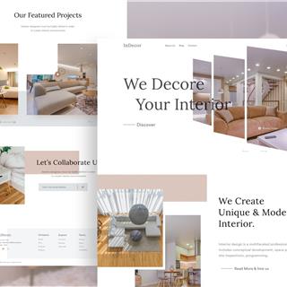 نمونه طراحی سایت‌ مبلمان