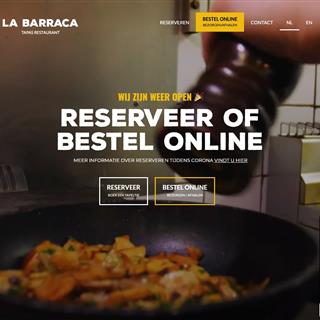 نمونه طراحی سایت رستوران