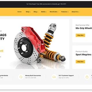 نمونه‌ طراحی سایت  لوازم یدکی خودرو