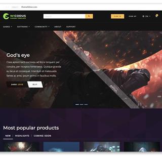 نمونه طراحی سایت بازی