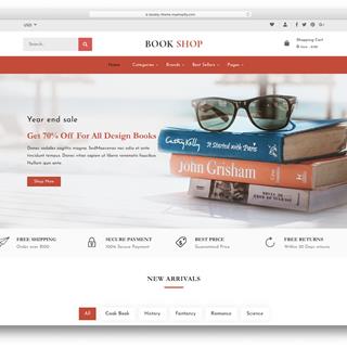 نمونه طراحی سایت کتاب فروشی