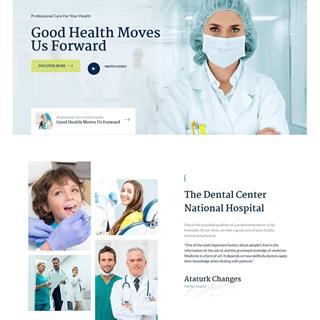 نمونه طراحی سایت دندانپزشکی