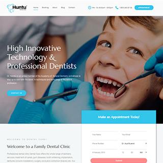 نمونه طراحی سایت دندانپزشکی