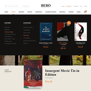 نمونه طراحی سایت کتاب فروشی