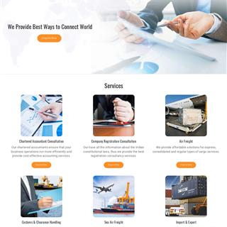 نمونه طراحی سایت شرکت بازرگانی