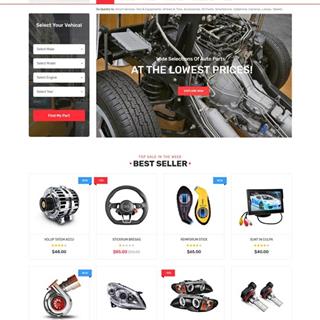 نمونه‌ طراحی سایت  لوازم یدکی خودرو