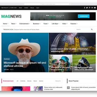 نمونه طراحی سایت خبری