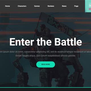 نمونه طراحی سایت بازی