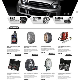 نمونه‌ طراحی سایت  لوازم یدکی خودرو