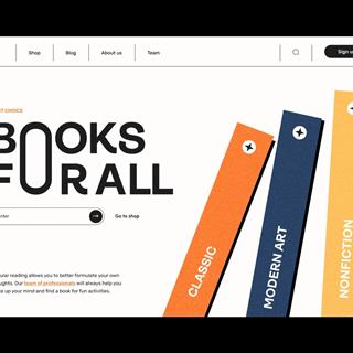 نمونه طراحی سایت کتاب فروشی