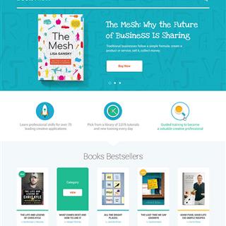 نمونه طراحی سایت کتاب فروشی