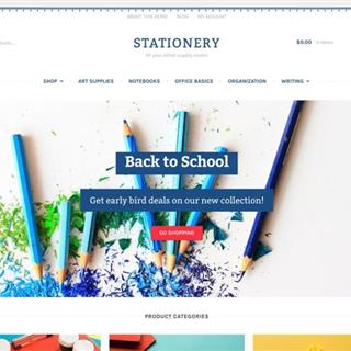 نمونه طراحی سایت لوازم‌التحریر