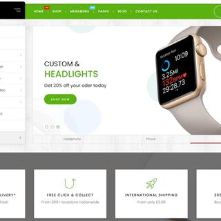 نمونه طراحی سایت لوازم جانبی موبایل