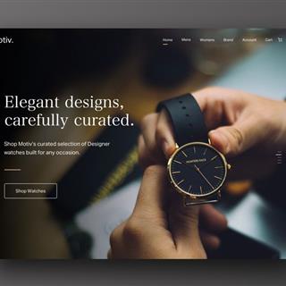 نمونه طراحی سایت ساعت فروشی