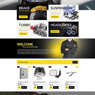 نمونه‌ طراحی سایت  لوازم یدکی خودرو