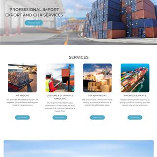 نمونه طراحی سایت شرکت بازرگانی