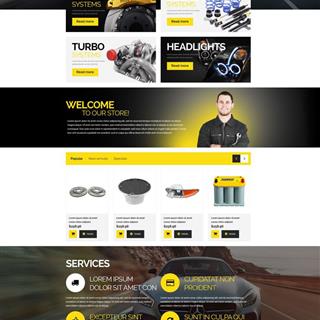 نمونه‌ طراحی سایت  لوازم یدکی خودرو