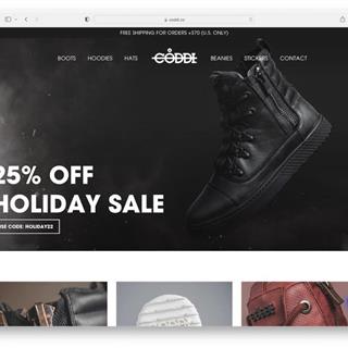 نمونه طراحی سایت کفش فروشی