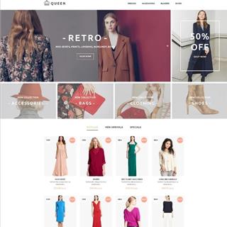 نمونه طراحی سایت لباس زنانه