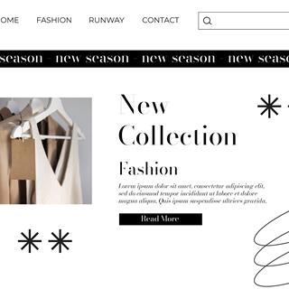 نمونه طراحی سایت لباس زنانه