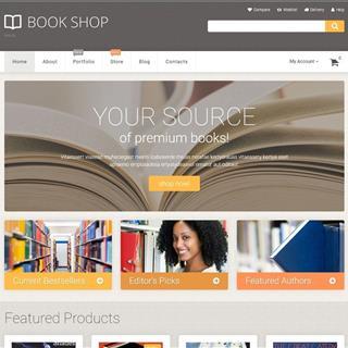 نمونه طراحی سایت کتاب فروشی