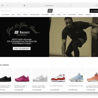 نمونه طراحی سایت کفش فروشی