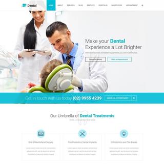 نمونه طراحی سایت دندانپزشکی