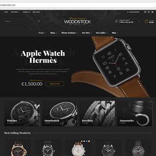 نمونه طراحی سایت ساعت فروشی