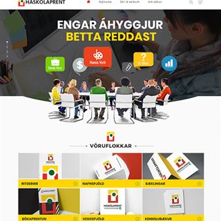 نمونه طراحی سایت چاپ و تبلیغات