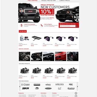 نمونه‌ طراحی سایت  لوازم یدکی خودرو