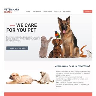 نمونه طراحی سایت دامپزشکی