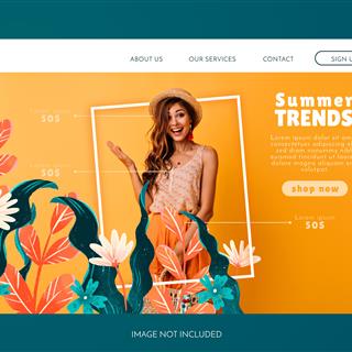 نمونه طراحی سایت لباس زنانه