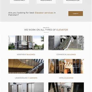  نمونه طراحی سایت آسانسور