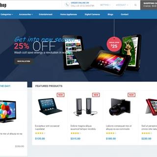 نمونه طراحی سایت لوازم جانبی موبایل