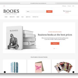 نمونه طراحی سایت کتاب فروشی