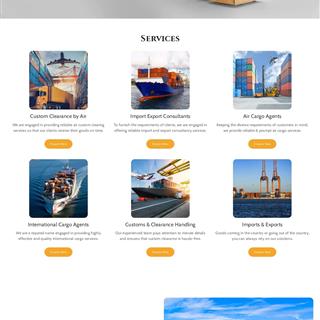 نمونه طراحی سایت شرکت بازرگانی