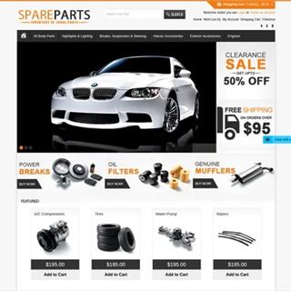 نمونه‌ طراحی سایت  لوازم یدکی خودرو