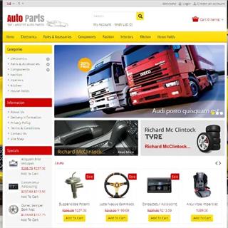 نمونه‌ طراحی سایت  لوازم یدکی خودرو