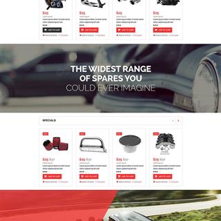 نمونه‌ طراحی سایت  لوازم یدکی خودرو