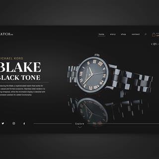 نمونه طراحی سایت ساعت فروشی