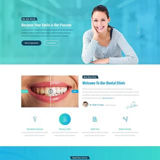 نمونه طراحی سایت دندانپزشکی