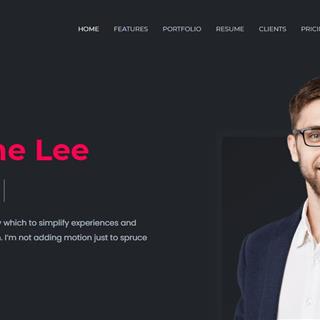 نمونه طراحی سایت شخصی