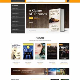 نمونه طراحی سایت کتاب فروشی